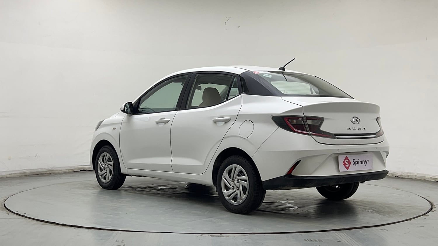 Used 2022 Hyundai Aura S 1.2 CNG Cng Manual exterior LEFT REAR CORNER VIEW