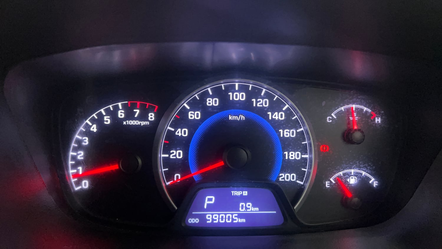 Used 2015 Hyundai Grand i10 Asta AT 1.2 Kappa VTVT Petrol Automatic interior CLUSTERMETER VIEW