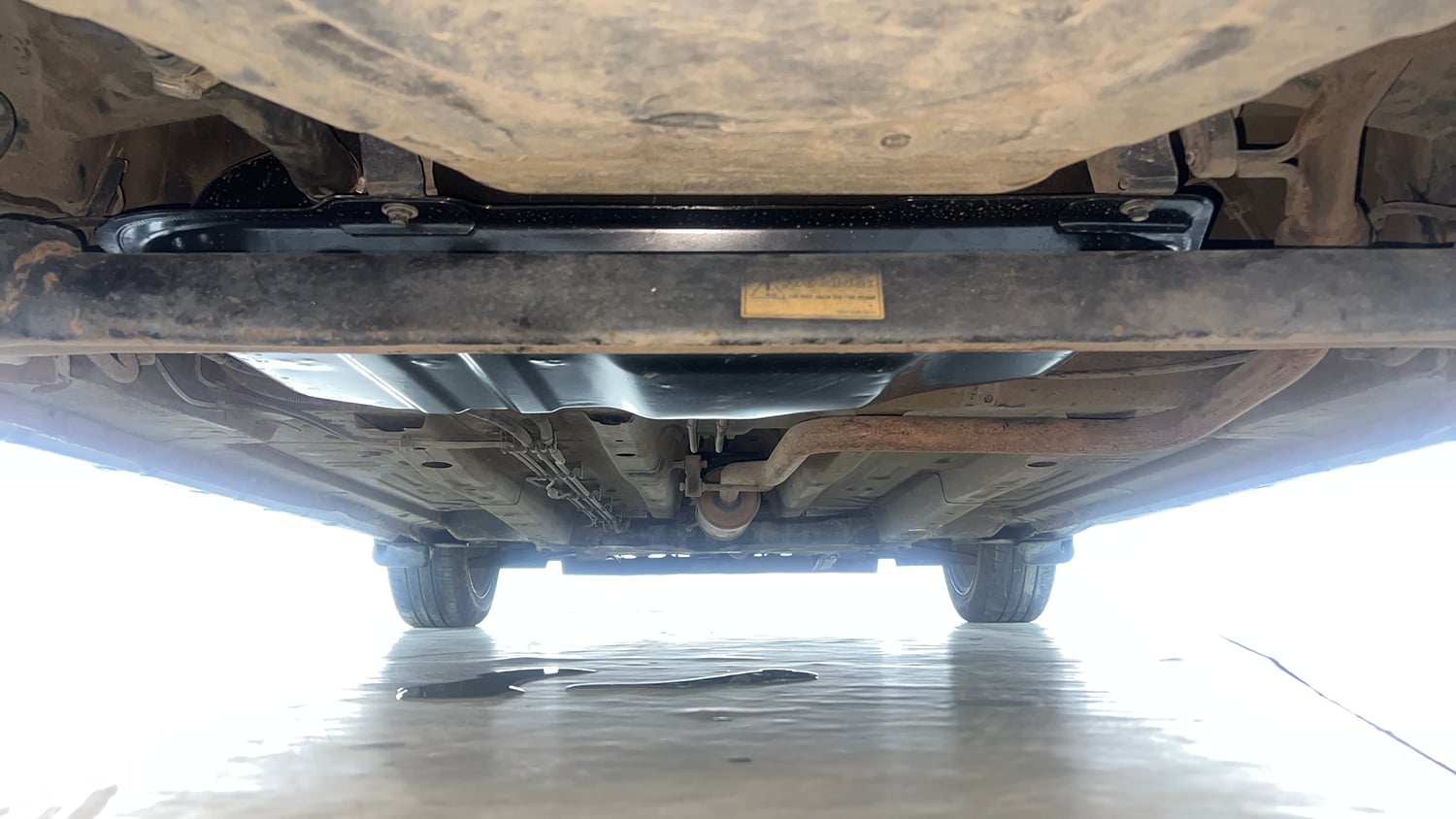 Used 2023 Tata Altroz XZA Plus Petrol Petrol Automatic extra REAR UNDERBODY VIEW (TAKEN FROM REAR)