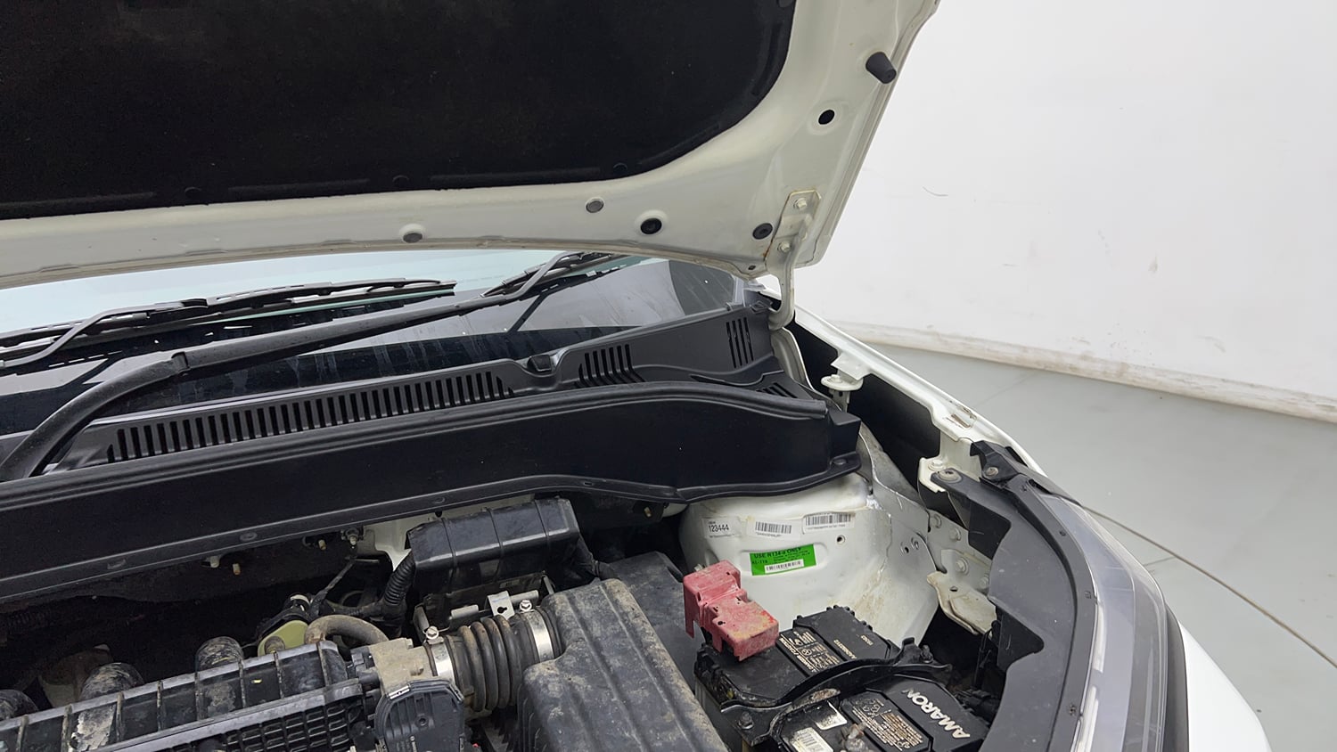 Used 2024 Tata Punch Pure MT Petrol Manual engine ENGINE LEFT SIDE HINGE & APRON VIEW