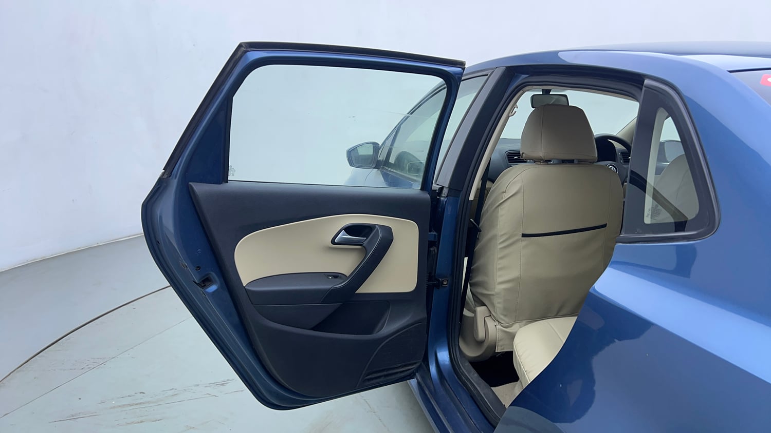 Used 2016 Volkswagen Ameo Comfortline 1.2L (P) Petrol Manual interior LEFT REAR DOOR OPEN VIEW
