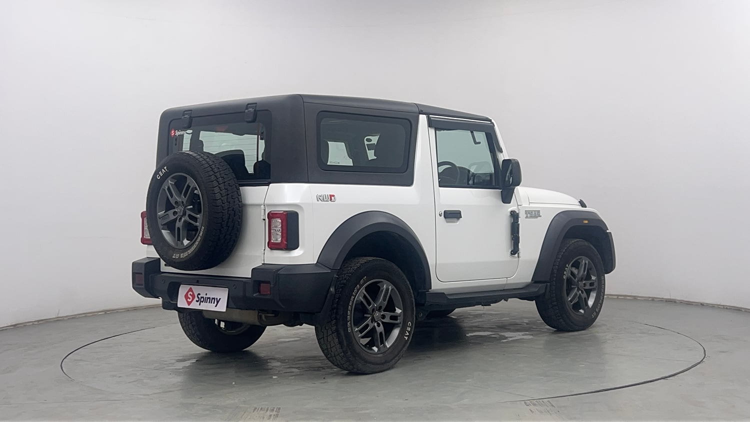 Used 2024 Mahindra Thar LX Hard Top Petrol AT RWD Petrol Automatic exterior RIGHT REAR CORNER VIEW