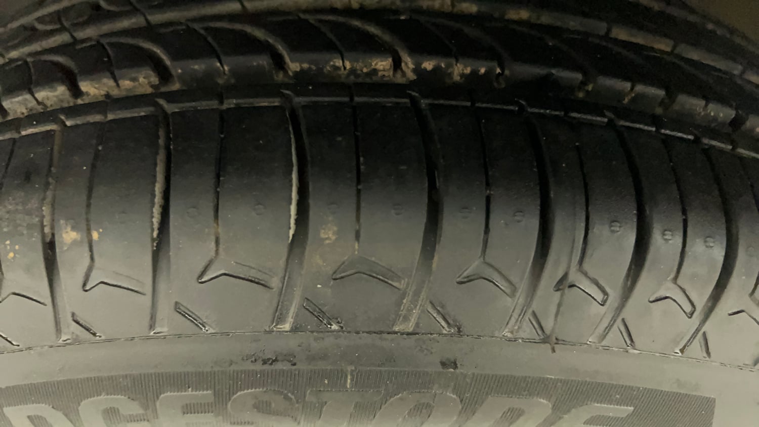 Used 2021 Maruti Suzuki S-Presso VXi CNG Cng Manual tyres LEFT FRONT TYRE TREAD VIEW