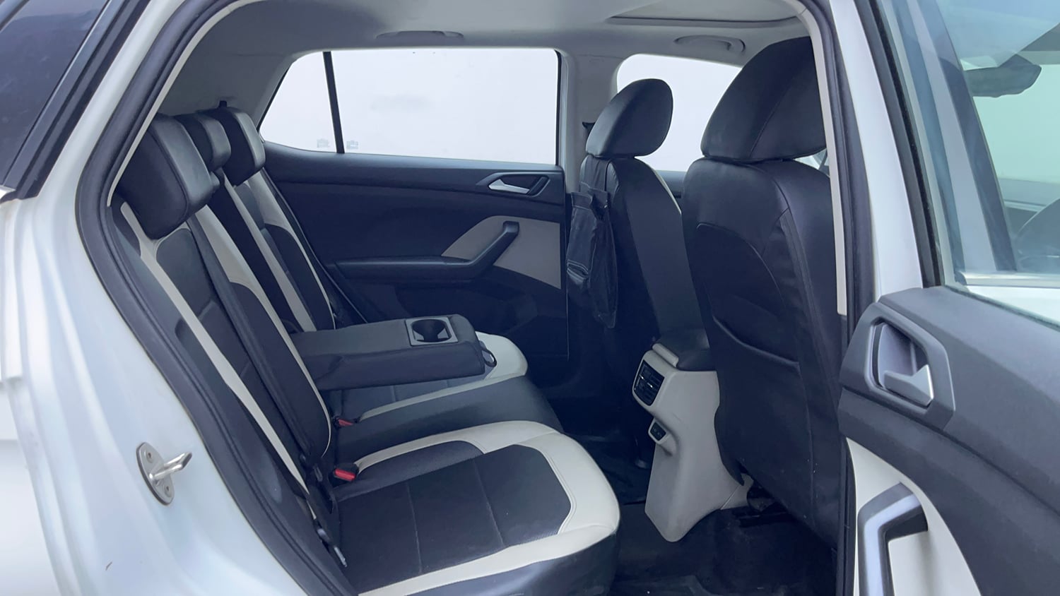 Used 2023 Volkswagen Taigun Topline 1.0 TSI AT Petrol Automatic interior RIGHT SIDE REAR DOOR CABIN VIEW