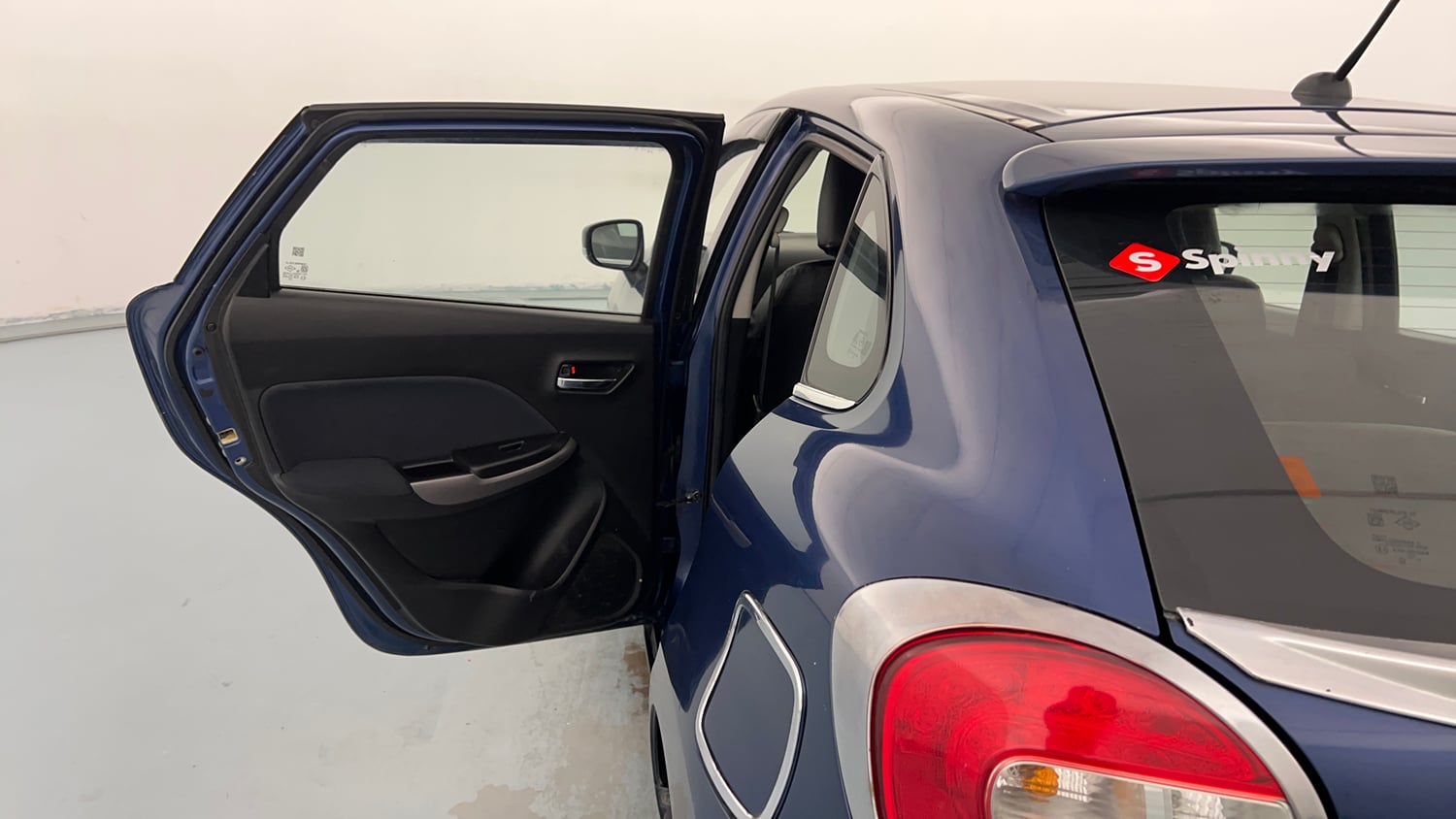 Used 2021 Maruti Suzuki Baleno Delta Petrol Manual interior LEFT REAR DOOR OPEN VIEW