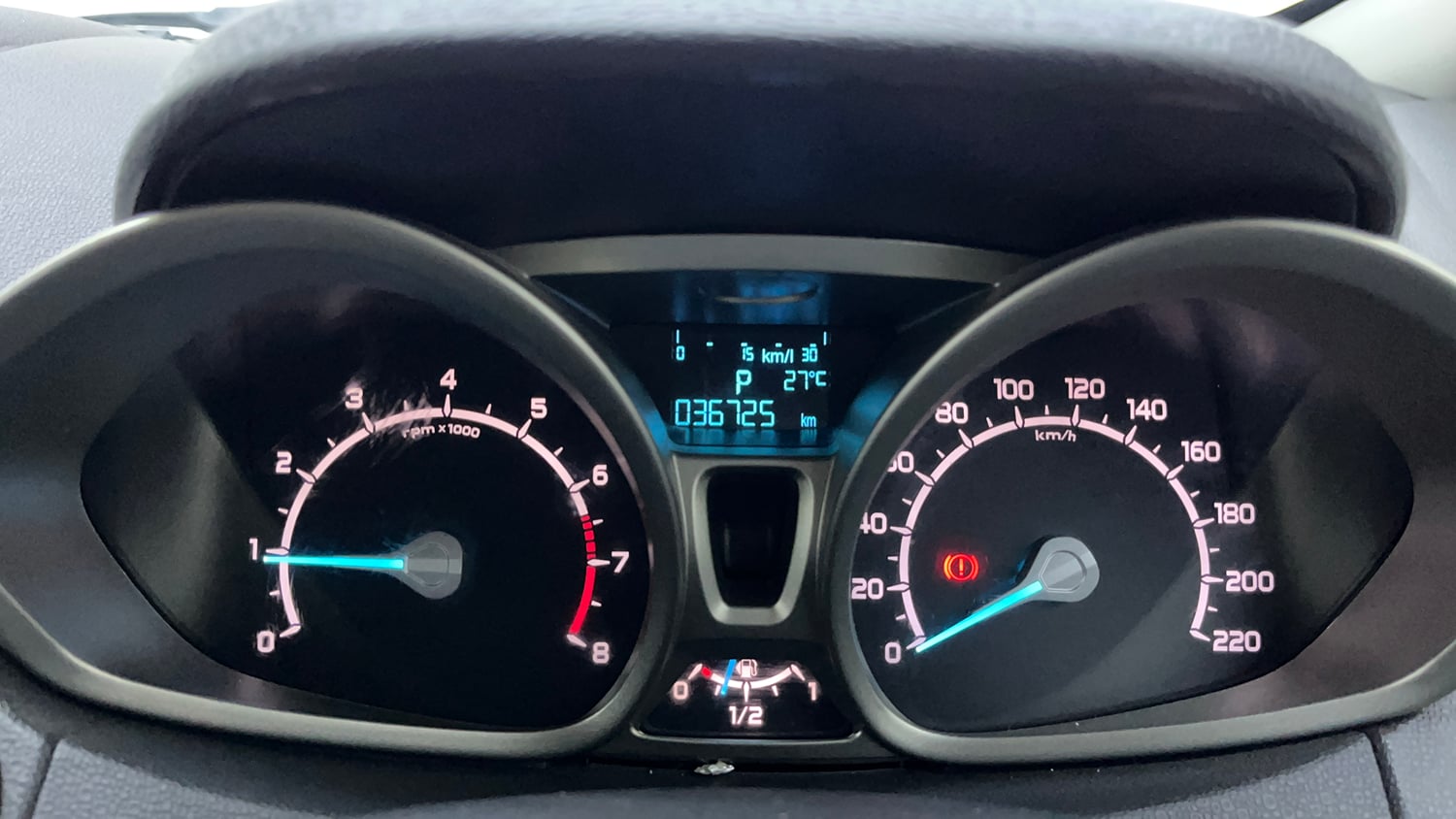 Used 2017 Ford EcoSport Titanium 1.5L Ti-VCT AT Petrol Automatic interior CLUSTERMETER VIEW