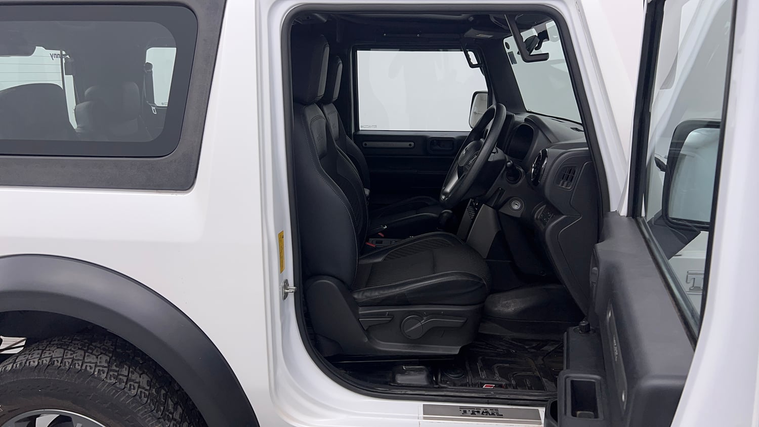 Used 2024 Mahindra Thar LX Hard Top Petrol AT RWD Petrol Automatic interior RIGHT SIDE FRONT DOOR CABIN VIEW