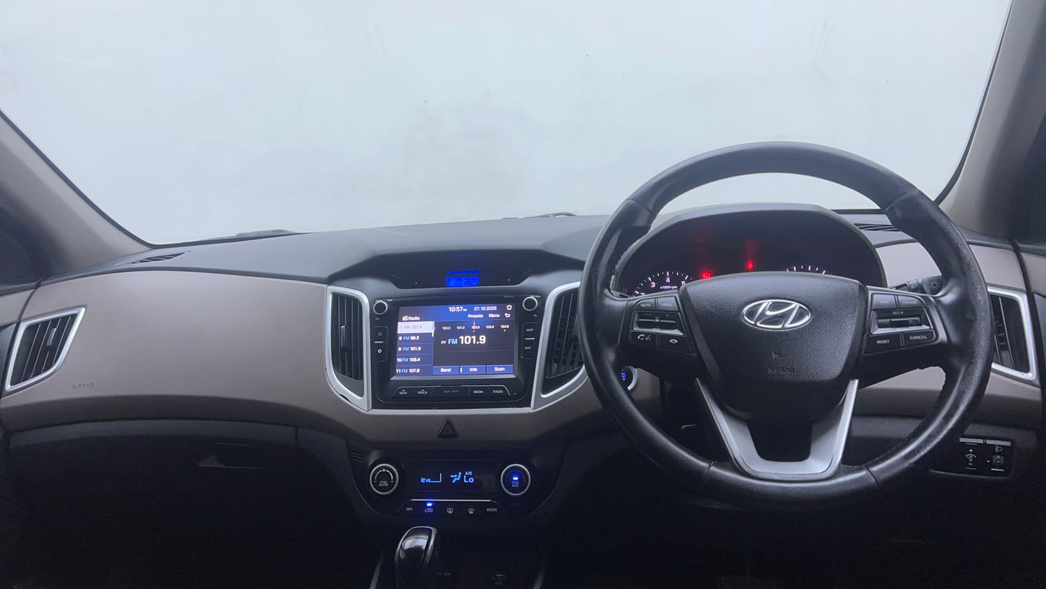 Used 2019 Hyundai Creta SX 1.6 AT Petrol Petrol Automatic interior DASHBOARD VIEW