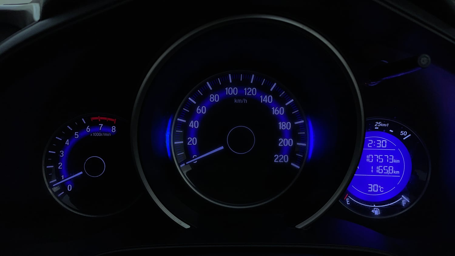 Used 2016 Honda Jazz VX Petrol Petrol Manual interior CLUSTERMETER VIEW