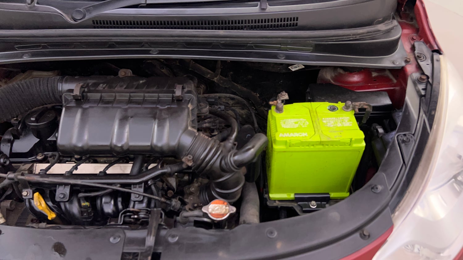 Used 2012 Hyundai i10 Sportz 1.2 Kappa2 Petrol Manual engine ENGINE LEFT SIDE VIEW