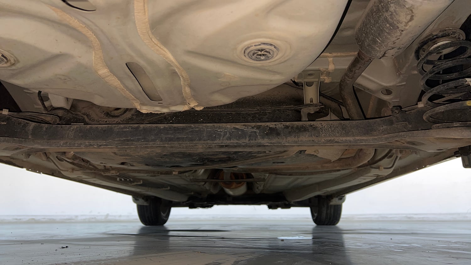 Used 2021 Maruti Suzuki Baleno Zeta Petrol Manual extra REAR UNDERBODY VIEW (TAKEN FROM REAR)