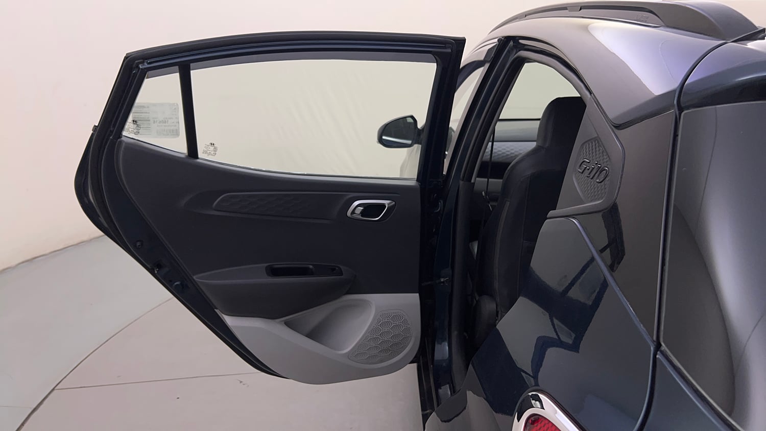 Used 2021 Hyundai Grand i10 Nios Sportz AMT 1.2 Kappa VTVT Petrol Automatic interior LEFT REAR DOOR OPEN VIEW