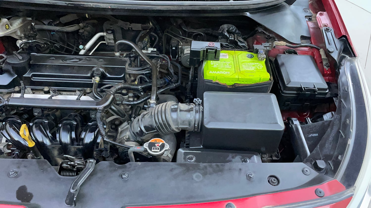 Used 2015 Hyundai Elite i20 Asta 1.2 Petrol Manual engine ENGINE LEFT SIDE VIEW