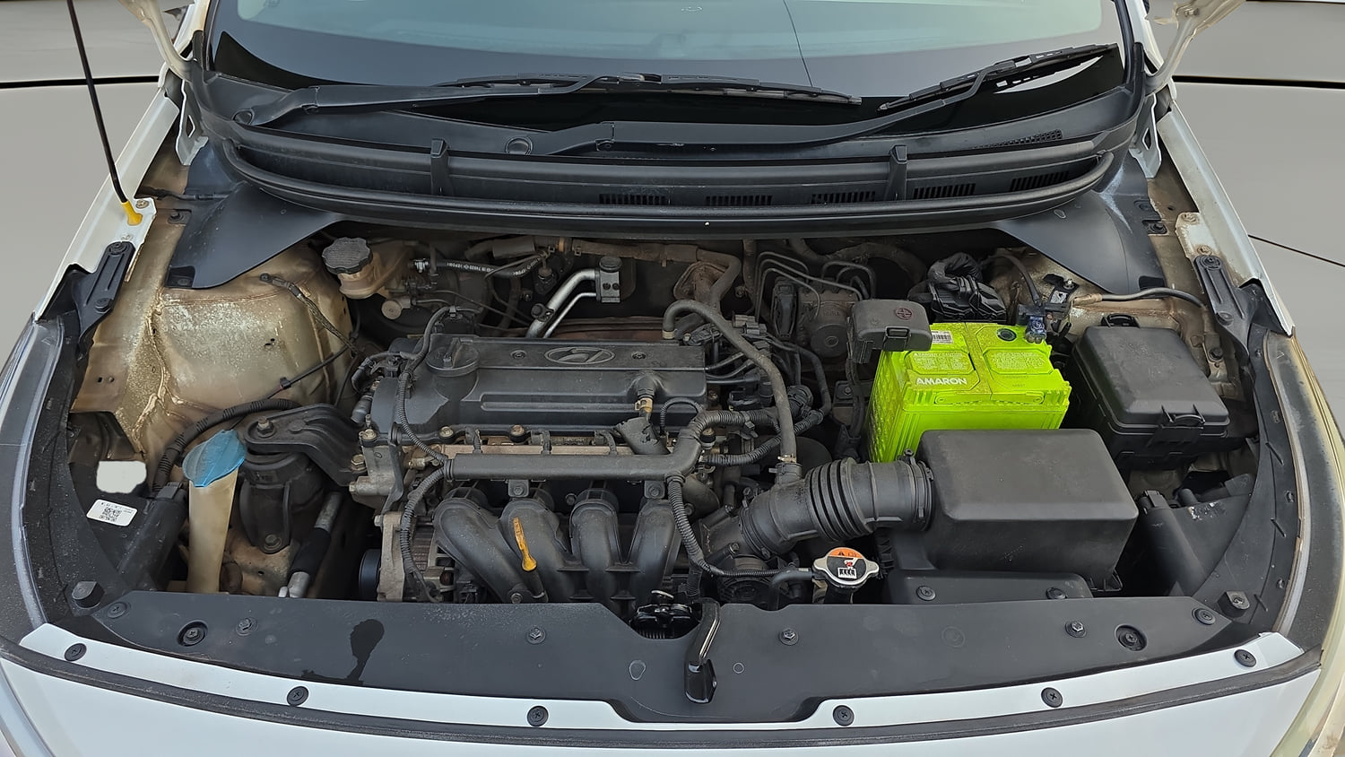 Used 2015 Hyundai Elite i20 Sportz 1.2 (O) Petrol Manual engine ENGINE & BONNET OPEN FRONT VIEW