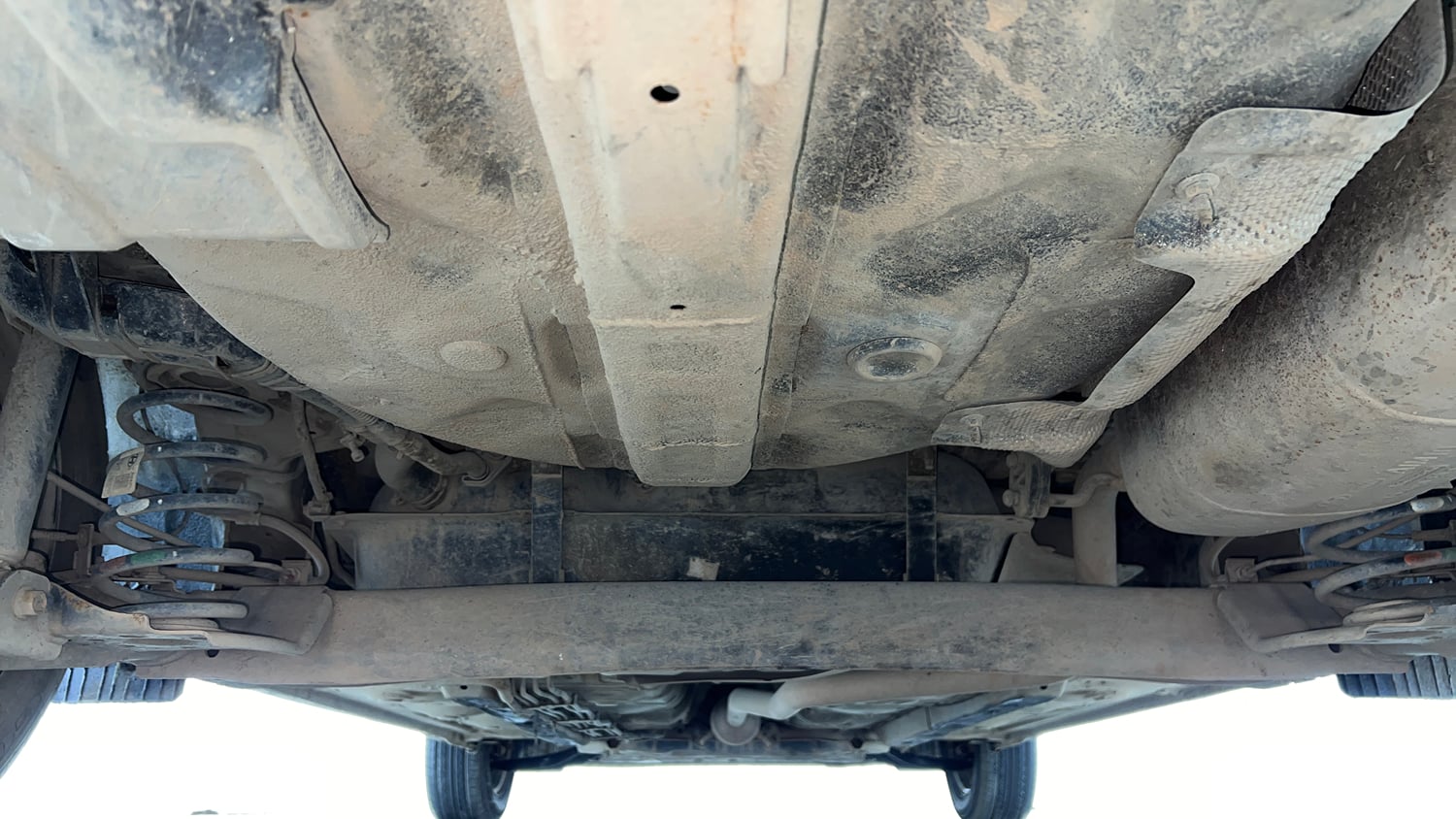 Used 2022 Hyundai Aura S 1.2 CNG Cng Manual extra REAR UNDERBODY VIEW (TAKEN FROM REAR)