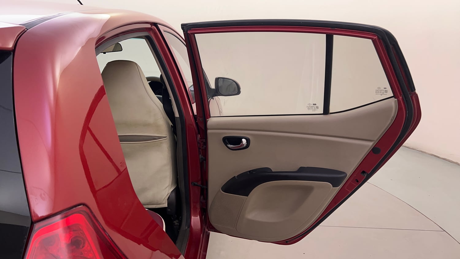Used 2012 Hyundai i10 Sportz 1.2 Kappa2 Petrol Manual interior RIGHT REAR DOOR OPEN VIEW