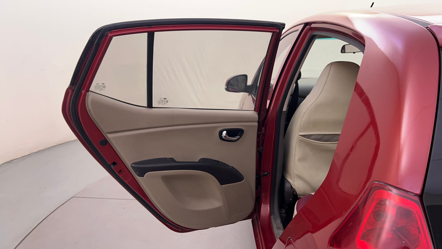 Used 2012 Hyundai i10 Sportz 1.2 Kappa2 Petrol Manual interior LEFT REAR DOOR OPEN VIEW