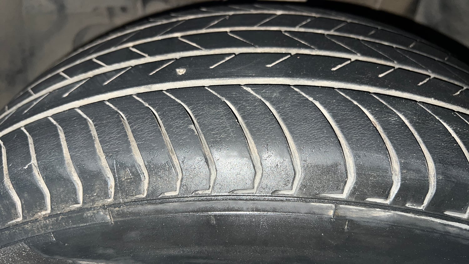 Used 2024 Tata Nexon Creative Plus 1.2 iCNG Cng Manual tyres LEFT FRONT TYRE TREAD VIEW