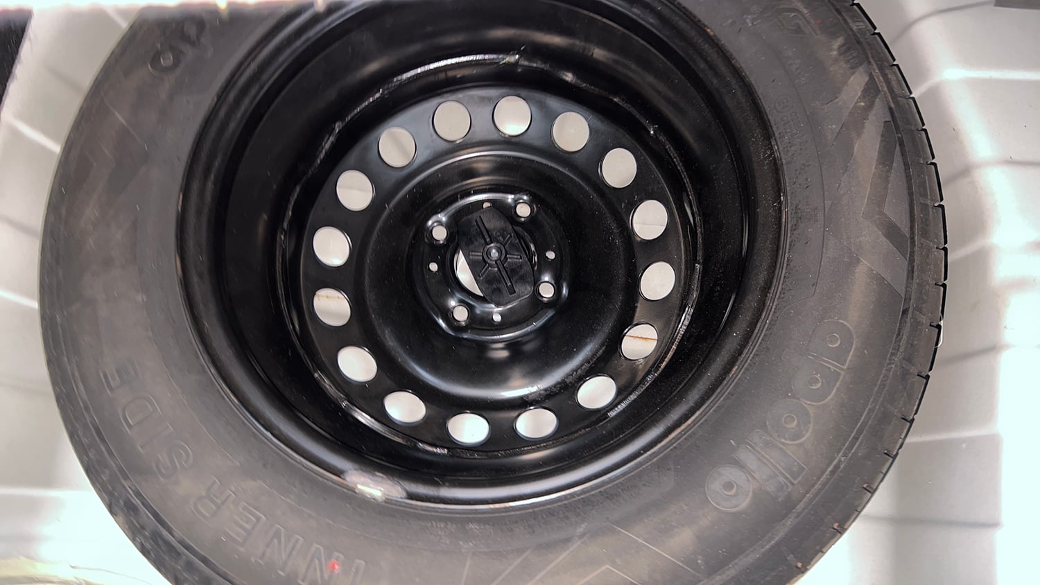Used 2024 Tata Punch Pure MT Petrol Manual tyres SPARE TYRE VIEW