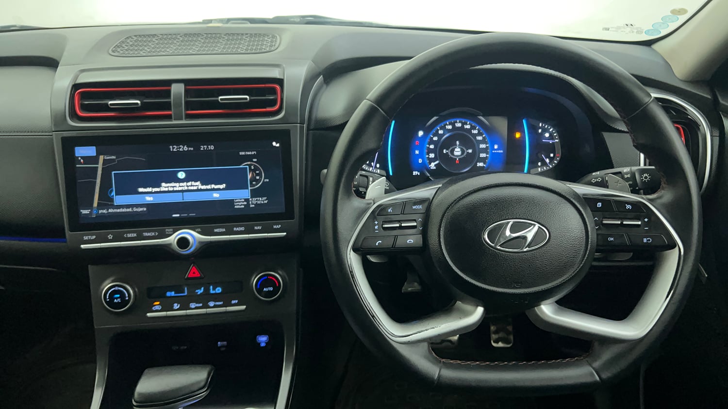 Used 2020 Hyundai Creta SX (O) 1.4 Turbo 7 DCT Petrol Automatic interior STEERING VIEW
