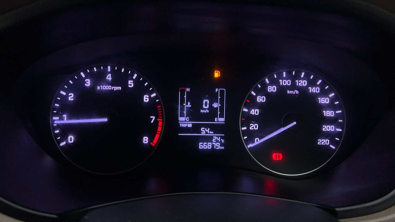 Used 2017 Hyundai Elite i20 Sportz 1.2 Petrol Manual interior CLUSTERMETER VIEW