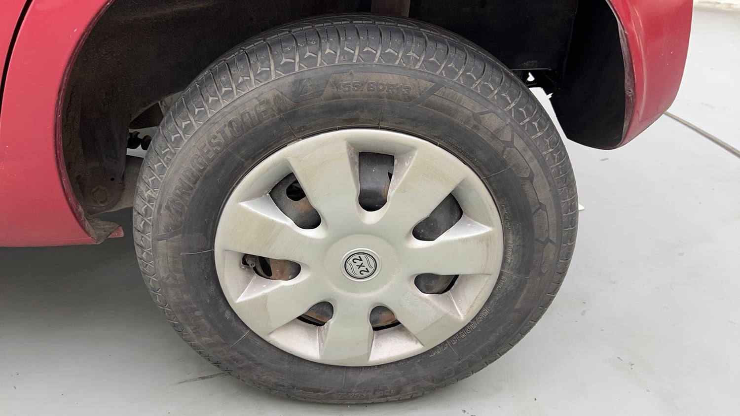 Used 2016 Datsun Redi-GO T (O) Petrol Manual tyres LEFT REAR TYRE RIM VIEW