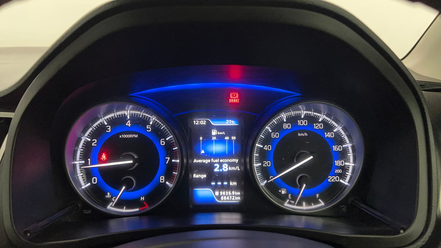 Used 2018 Maruti Suzuki Baleno Zeta 1.2 Petrol Manual interior CLUSTERMETER VIEW