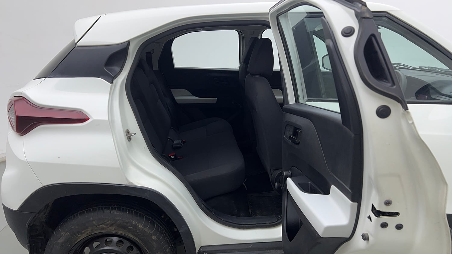 Used 2024 Tata Punch Pure MT Petrol Manual interior RIGHT SIDE REAR DOOR CABIN VIEW