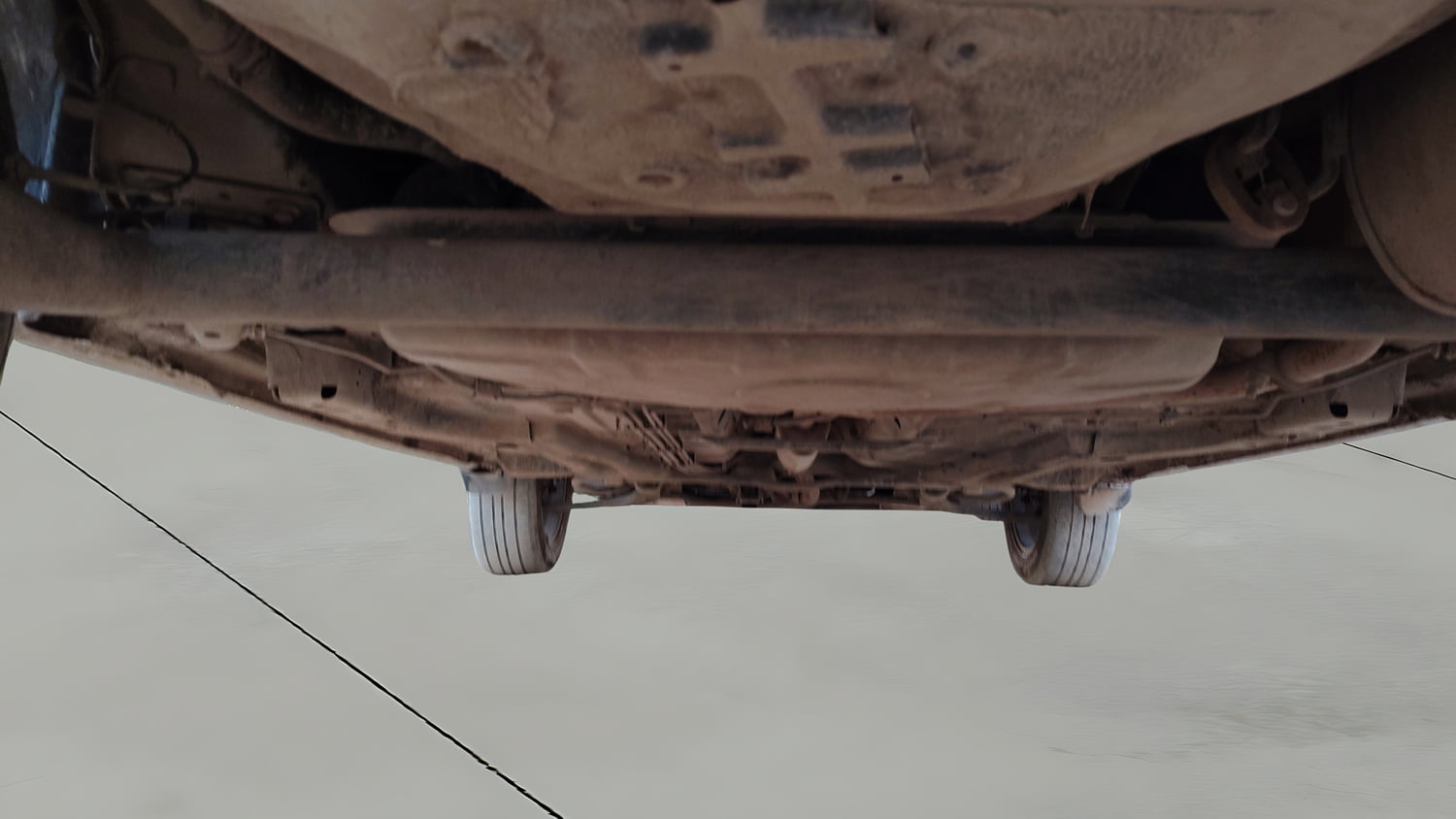 Used 2019 Tata Tiago Revotron XZ Plus Petrol Manual extra REAR UNDERBODY VIEW (TAKEN FROM REAR)