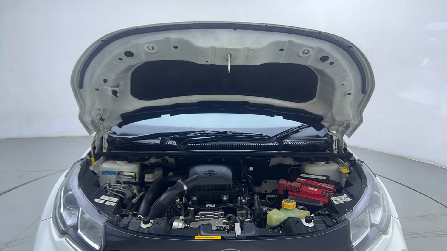 Used 2023 Tata Nexon XZA Plus (S) Petrol Automatic engine ENGINE & BONNET OPEN FRONT VIEW