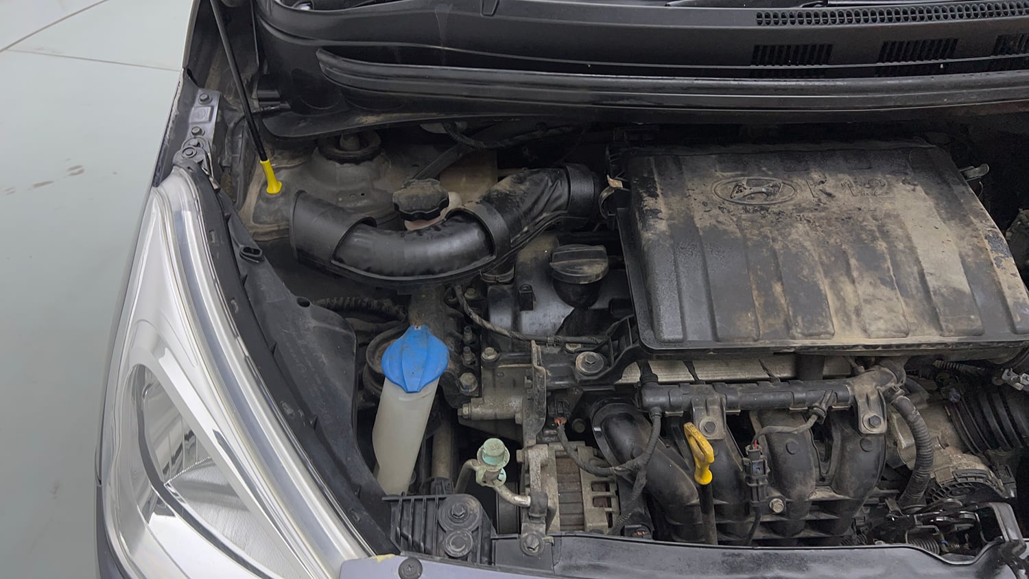 Used 2018 Hyundai Grand i10 Sportz 1.2 Kappa VTVT Petrol Manual engine ENGINE RIGHT SIDE VIEW