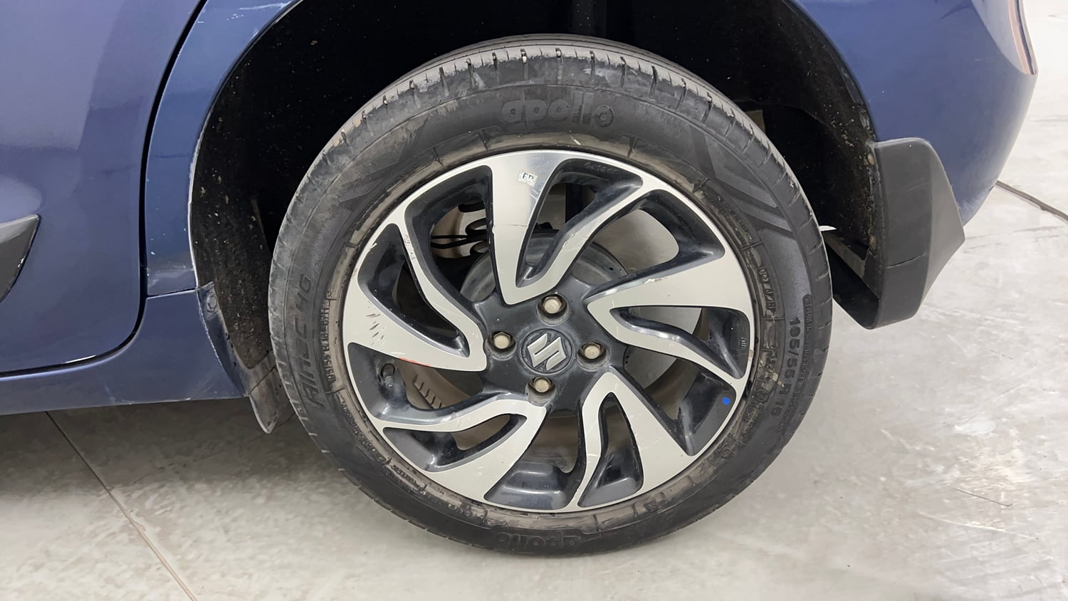 Used 2021 Maruti Suzuki Baleno Zeta Automatic Petrol Automatic tyres LEFT REAR TYRE RIM VIEW