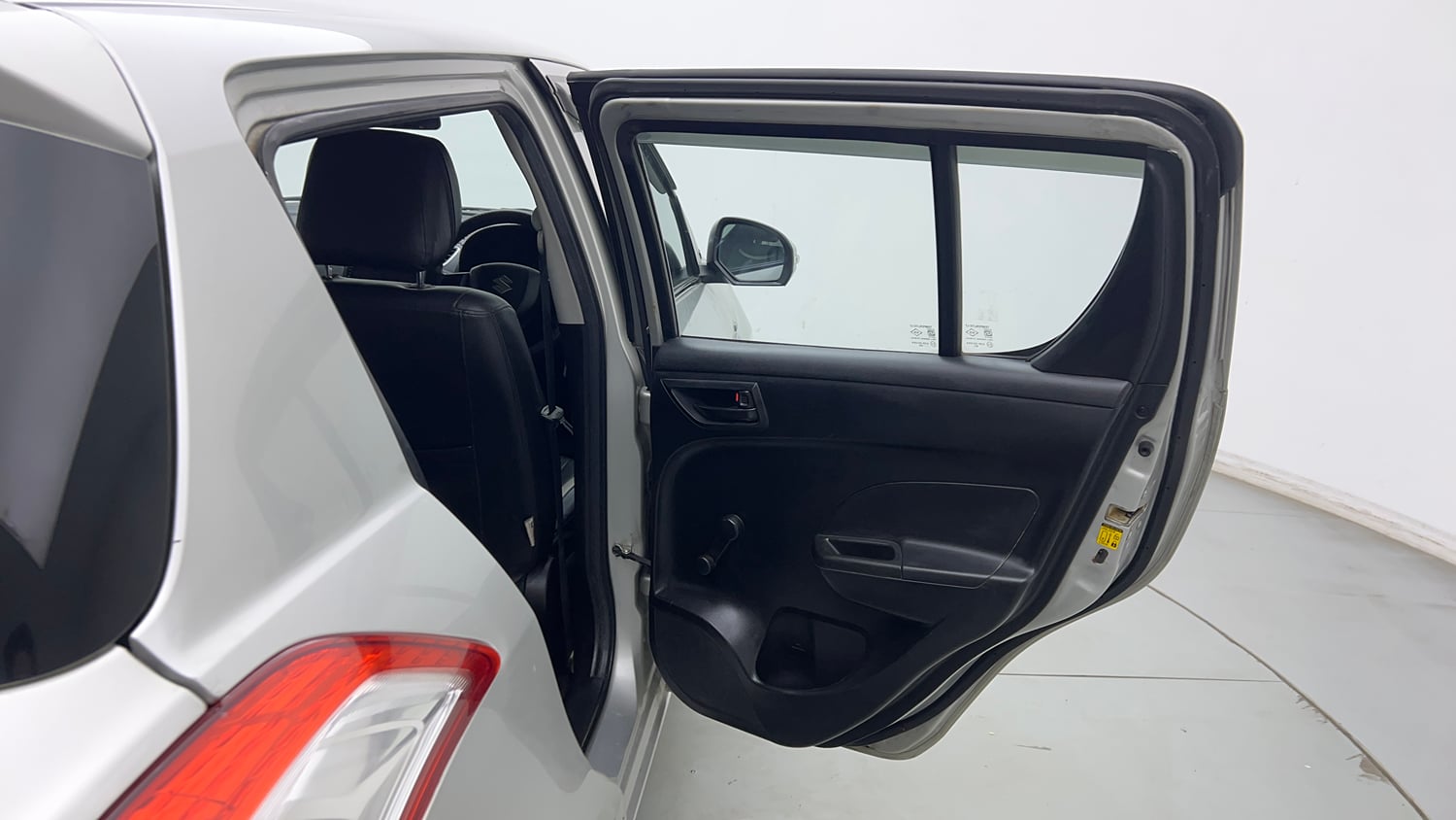 Used 2016 Maruti Suzuki Swift Lxi (O) Petrol Manual interior RIGHT REAR DOOR OPEN VIEW