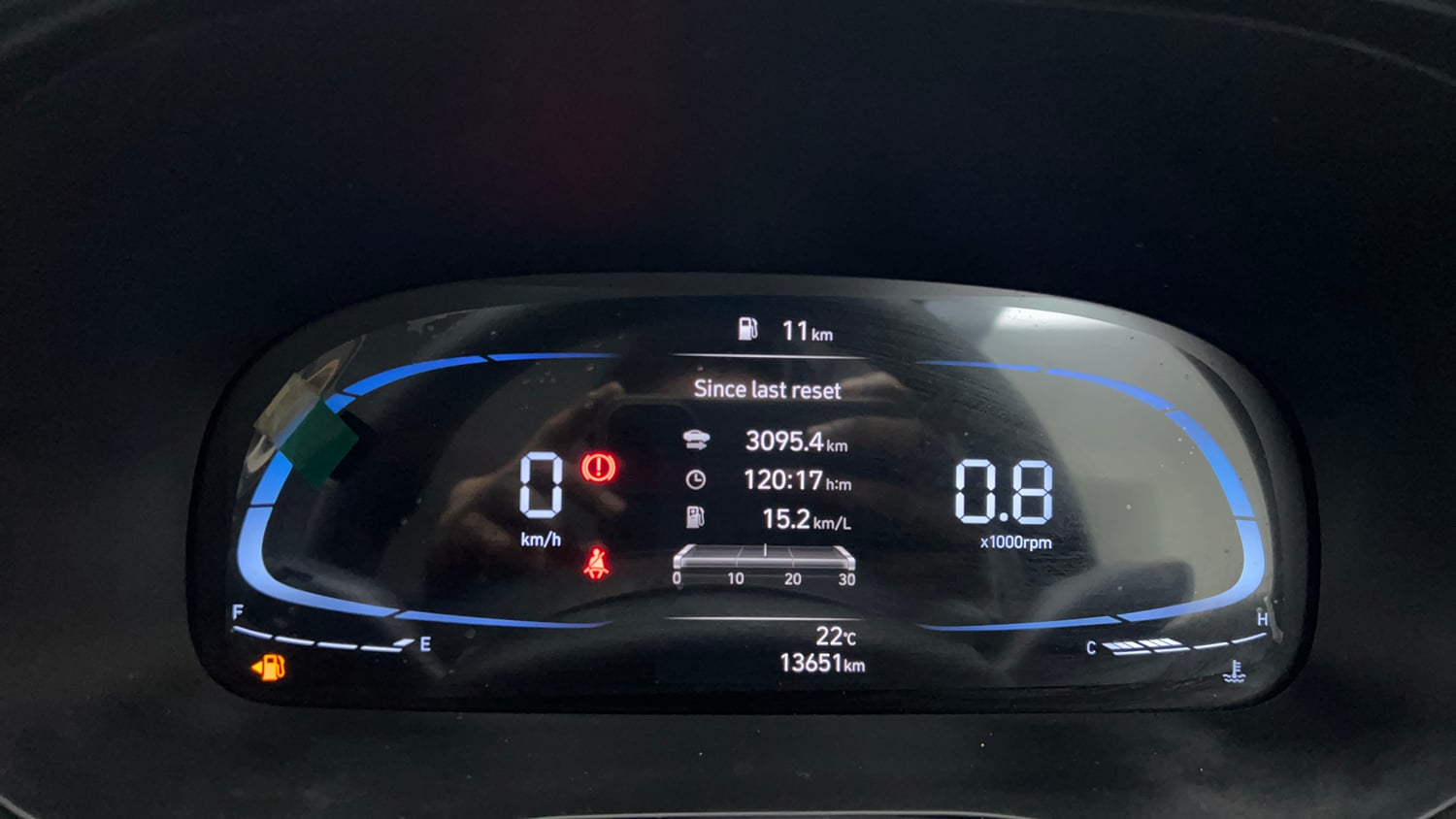 Used 2023 Hyundai Exter SX (O) 1.2 MT Petrol Manual interior CLUSTERMETER VIEW