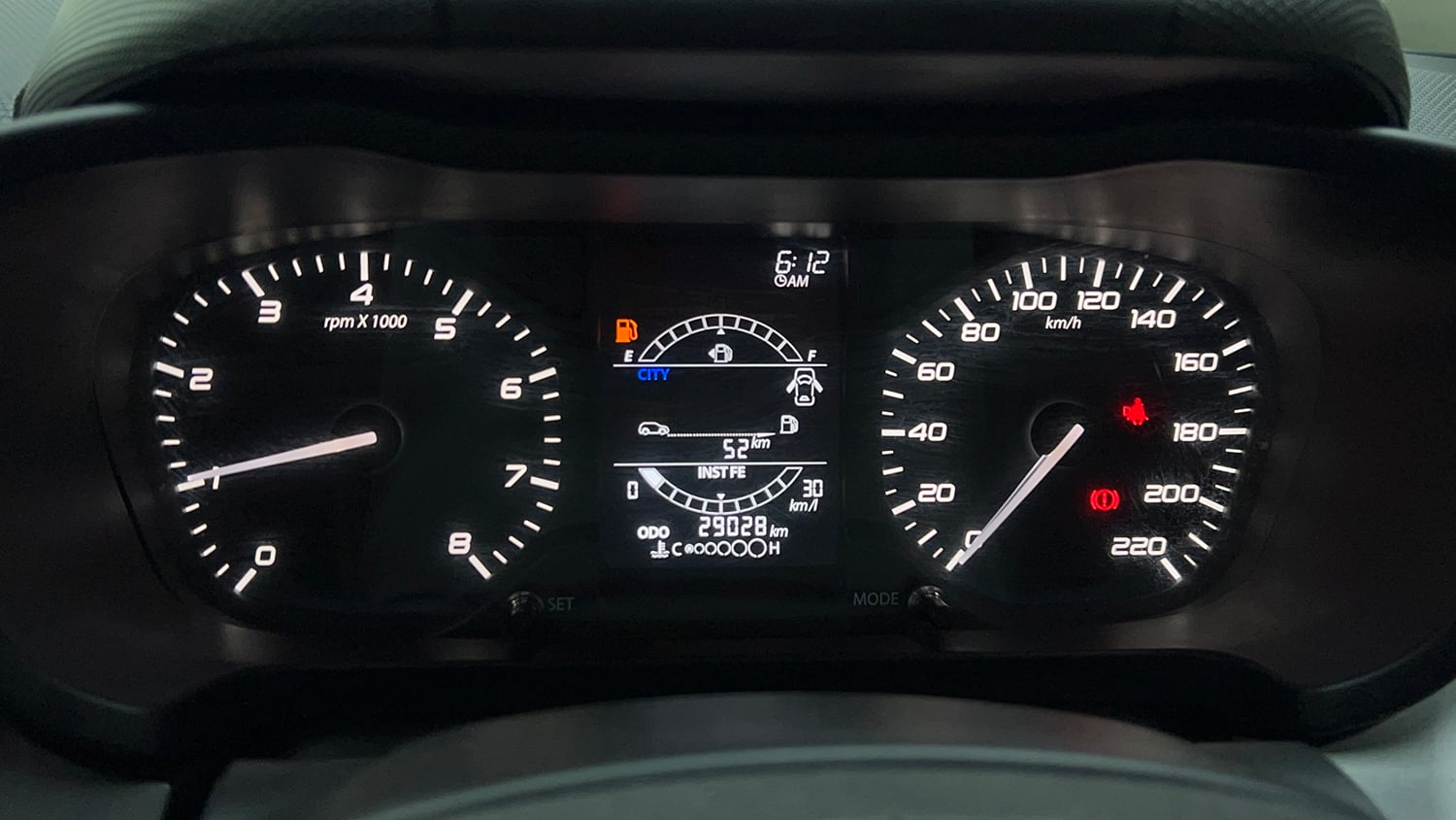 Used 2022 Tata Altroz XE Petrol Petrol Manual interior CLUSTERMETER VIEW