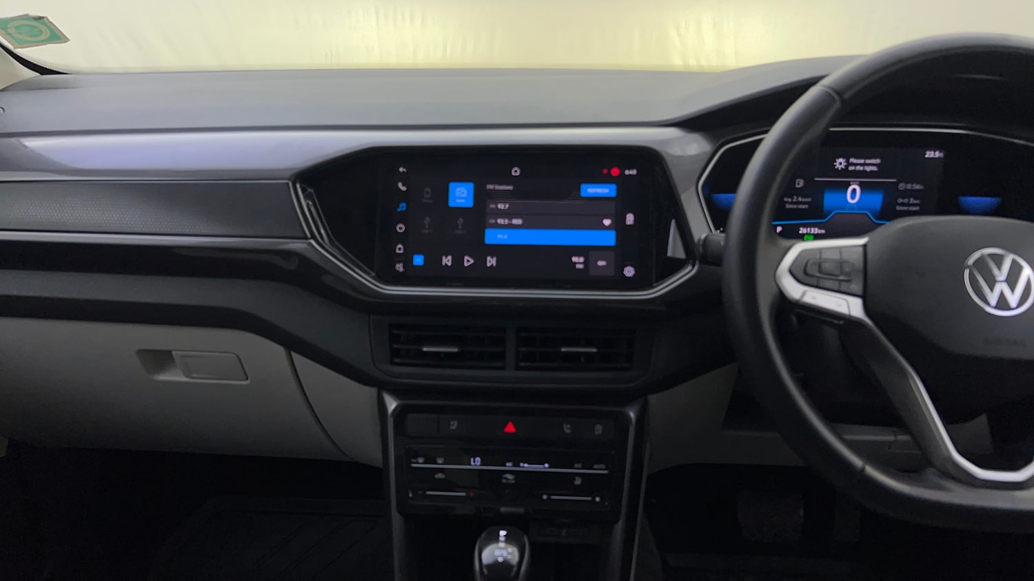 Used 2022 Volkswagen Taigun Topline 1.0 TSI AT Petrol Automatic interior MUSIC SYSTEM & AC CONTROL VIEW