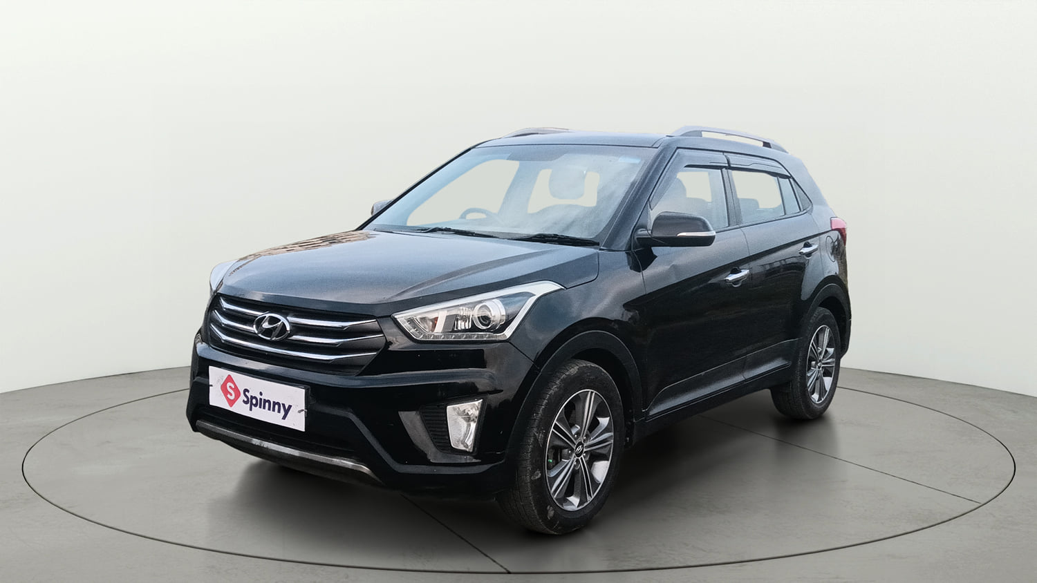 Used 2016 Hyundai Creta 1.6 SX Plus AT Petrol Petrol Automatic exterior LEFT FRONT CORNER VIEW