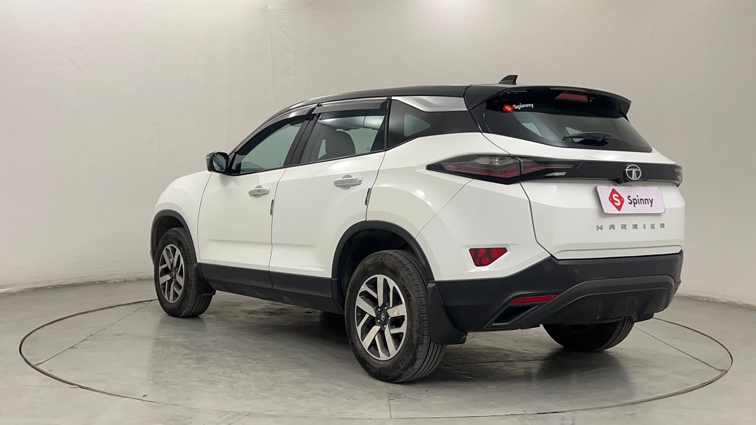 Used 2023 Tata Harrier XZA Plus Dual Tone Diesel Automatic exterior LEFT REAR CORNER VIEW