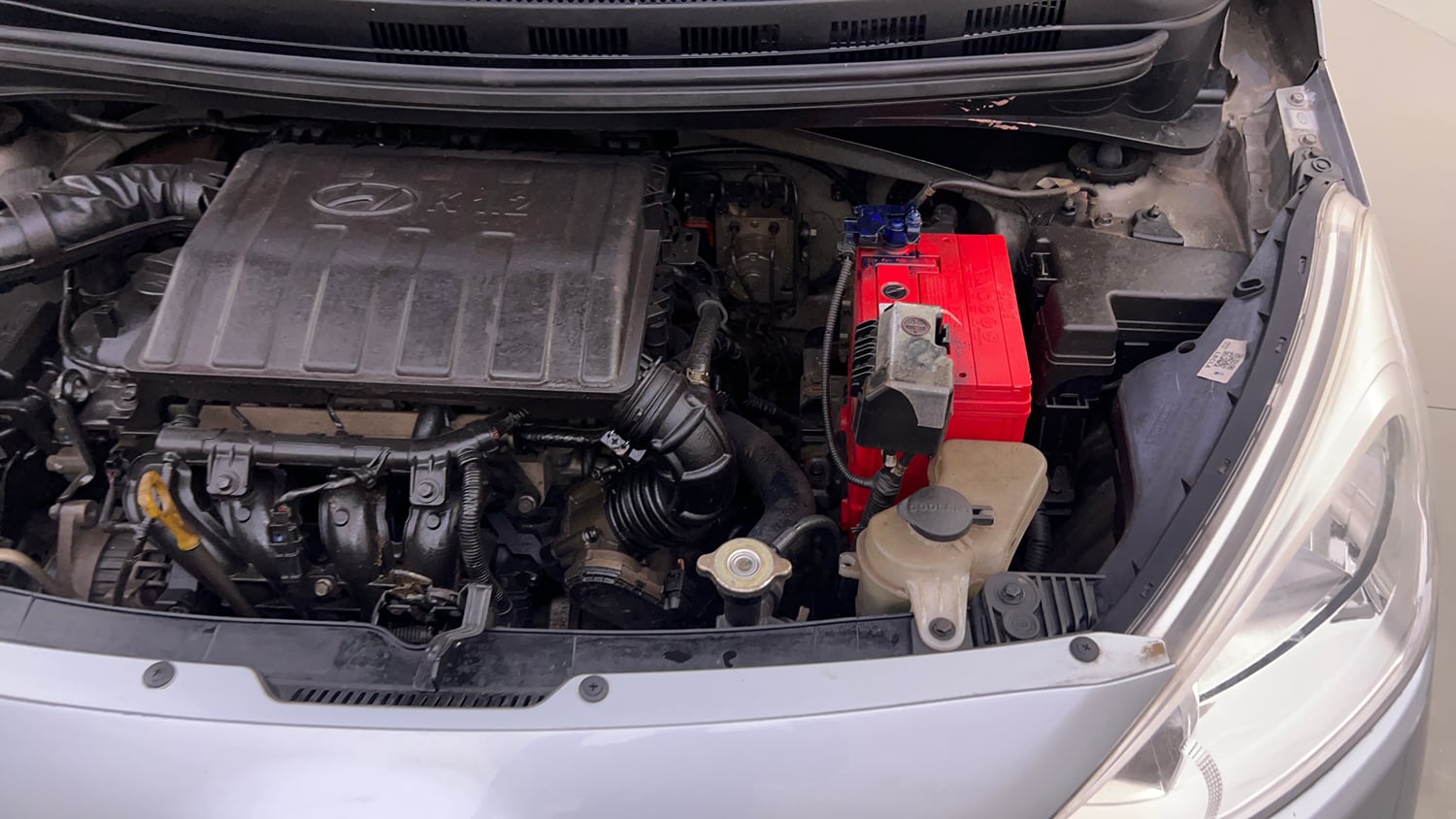 Used 2019 Hyundai Grand i10 Sportz 1.2 Kappa VTVT Petrol Manual engine ENGINE LEFT SIDE VIEW