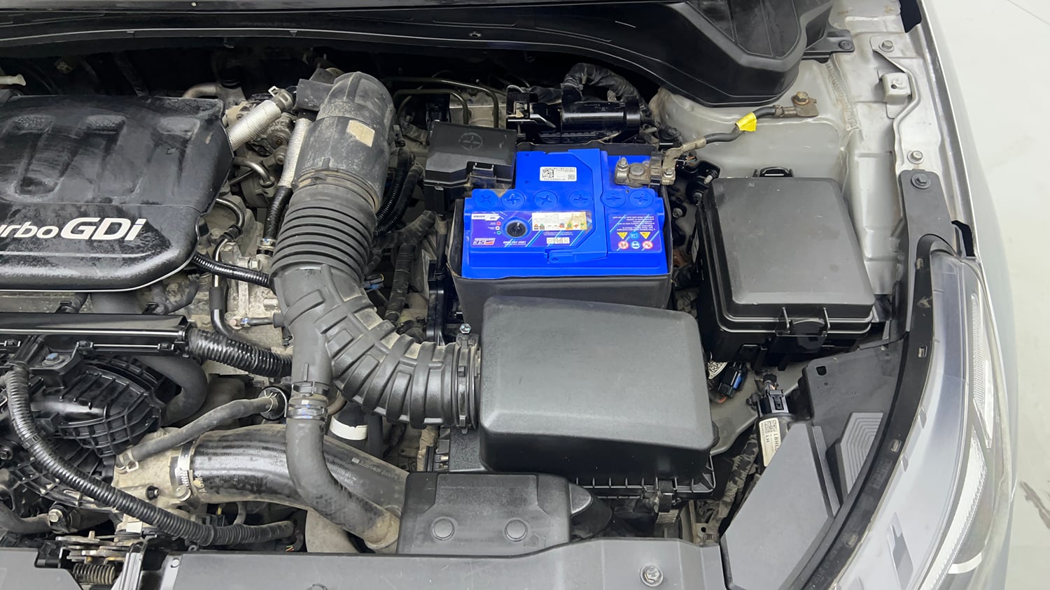 Used 2020 Hyundai New i20 Asta (O) 1.0 Turbo DCT Petrol Automatic engine ENGINE LEFT SIDE VIEW
