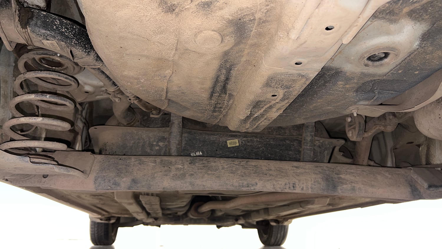 Used 2019 Hyundai Grand i10 Sportz 1.2 Kappa VTVT Petrol Manual extra REAR UNDERBODY VIEW (TAKEN FROM REAR)