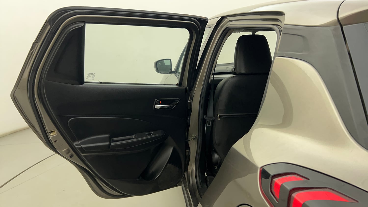 Used 2022 Maruti Suzuki Swift VXi Petrol Manual interior LEFT REAR DOOR OPEN VIEW