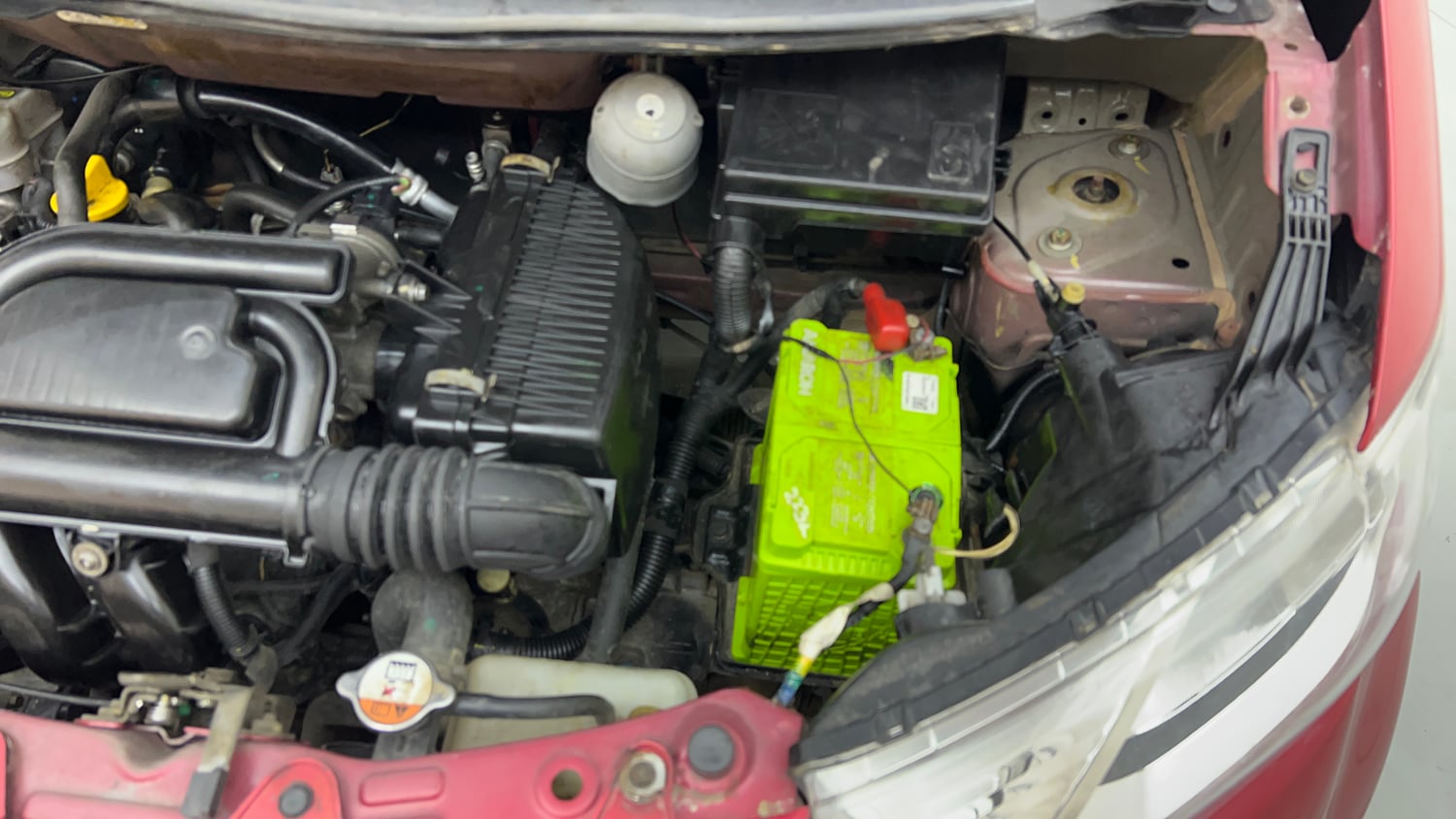 Used 2016 Datsun Redi-GO T (O) Petrol Manual engine ENGINE LEFT SIDE VIEW