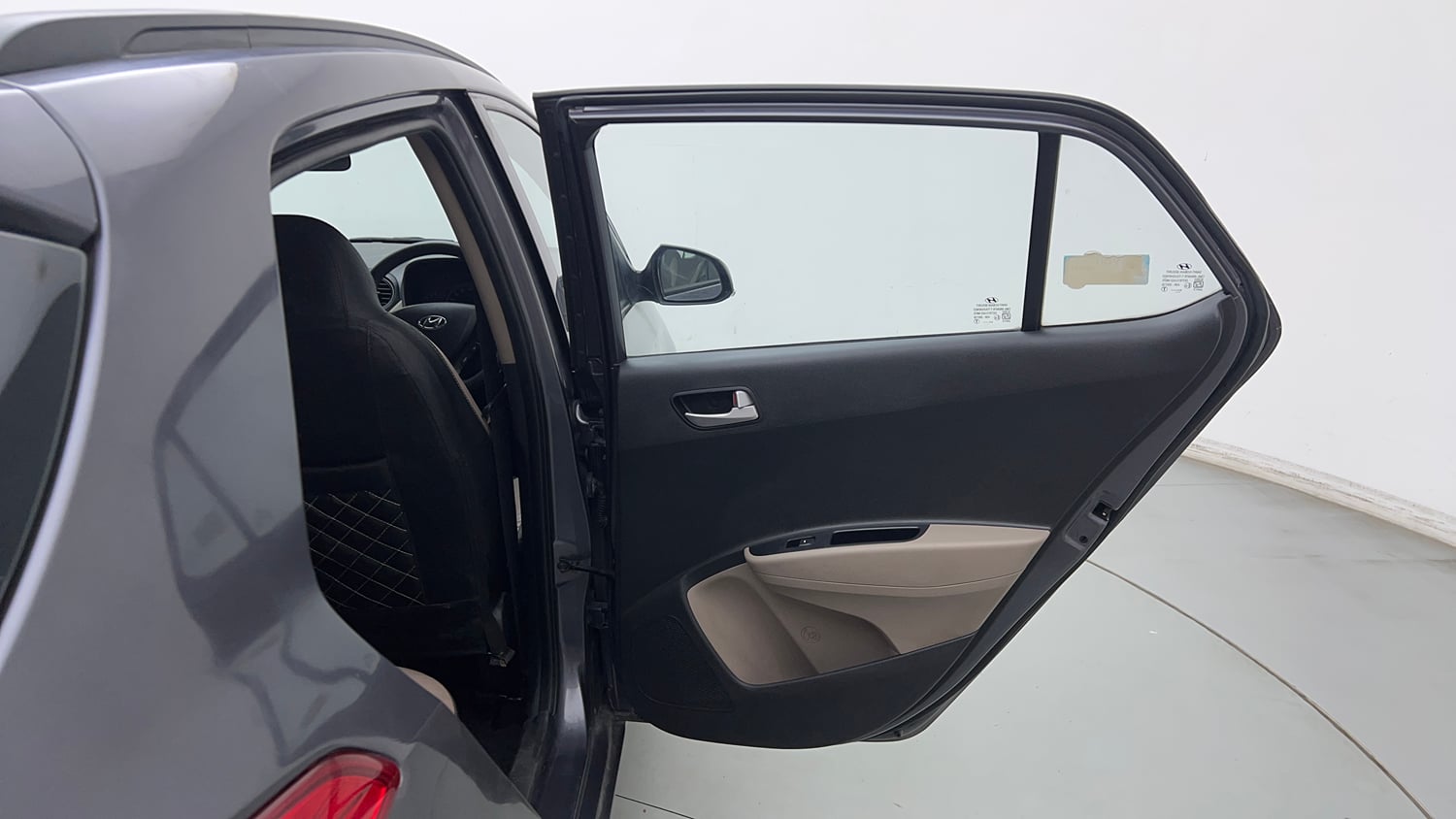 Used 2016 Hyundai Grand i10 Sportz 1.2 Kappa VTVT Petrol Manual interior RIGHT REAR DOOR OPEN VIEW