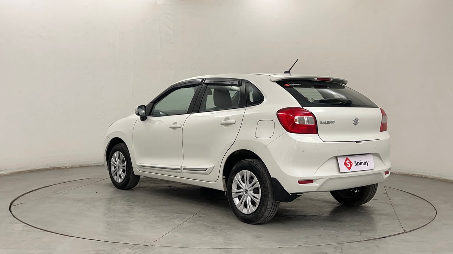 Used 2017 Maruti Suzuki Baleno Delta 1.2 Petrol Manual exterior LEFT REAR CORNER VIEW
