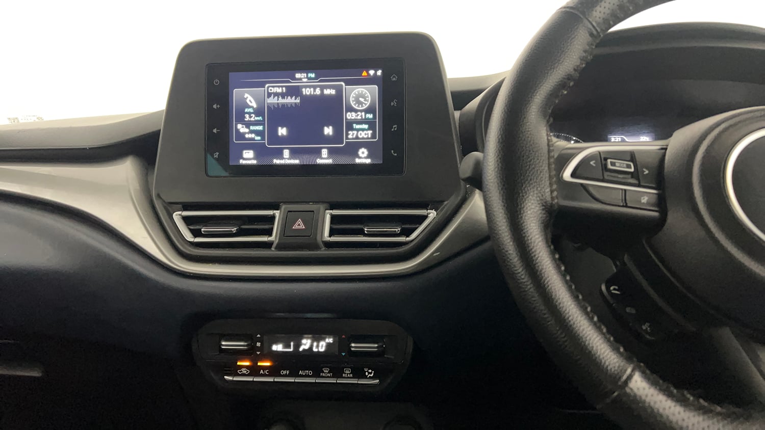 Used 2023 Maruti Suzuki Baleno Zeta MT Petrol Manual interior MUSIC SYSTEM & AC CONTROL VIEW
