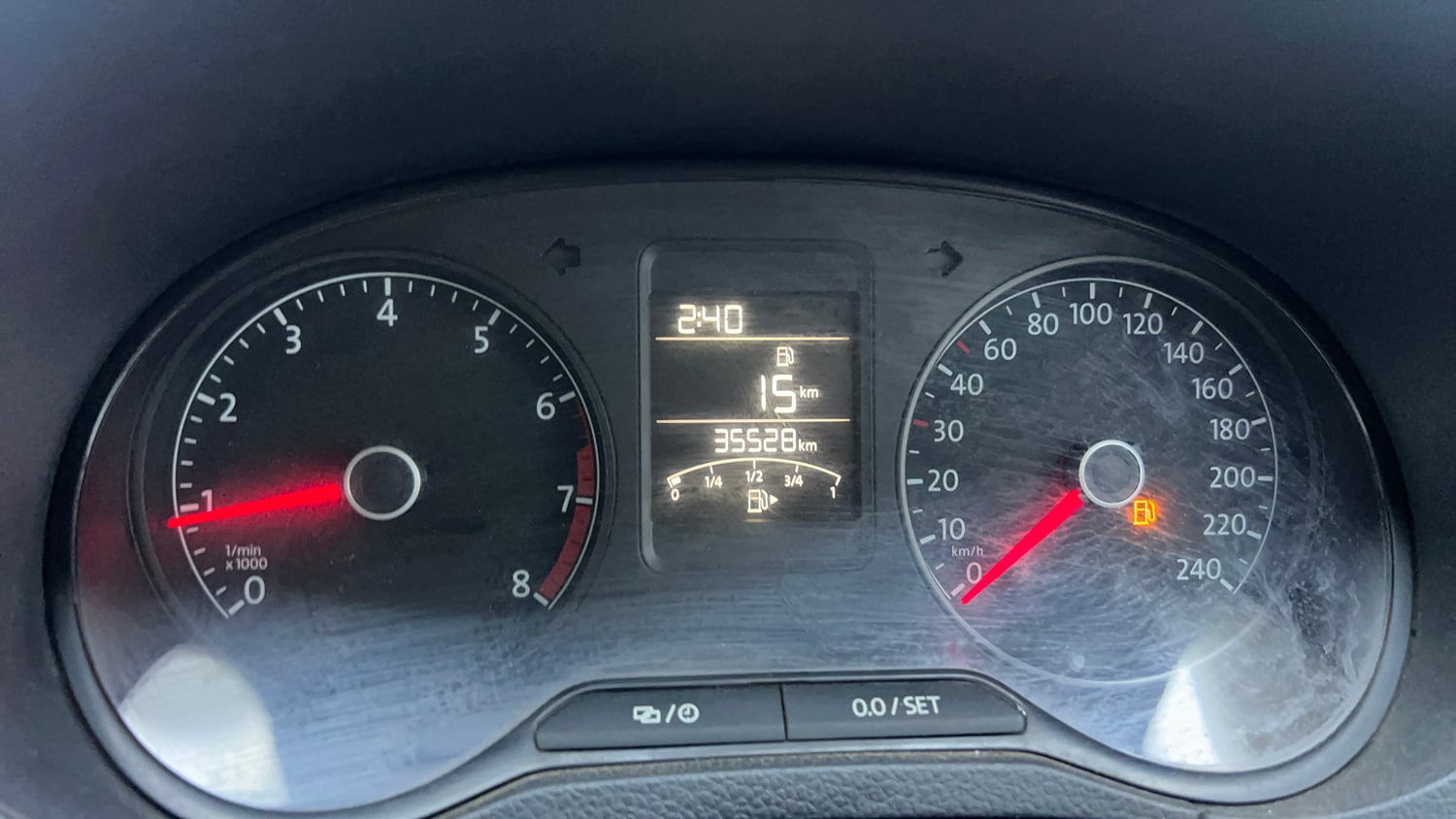 Used 2016 Volkswagen Ameo Comfortline 1.2L (P) Petrol Manual interior CLUSTERMETER VIEW