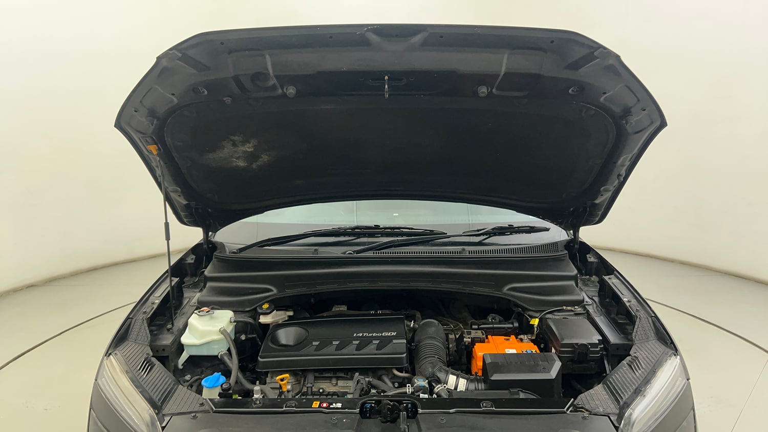 Used 2020 Hyundai Creta SX (O) 1.4 Turbo 7 DCT Petrol Automatic engine ENGINE & BONNET OPEN FRONT VIEW