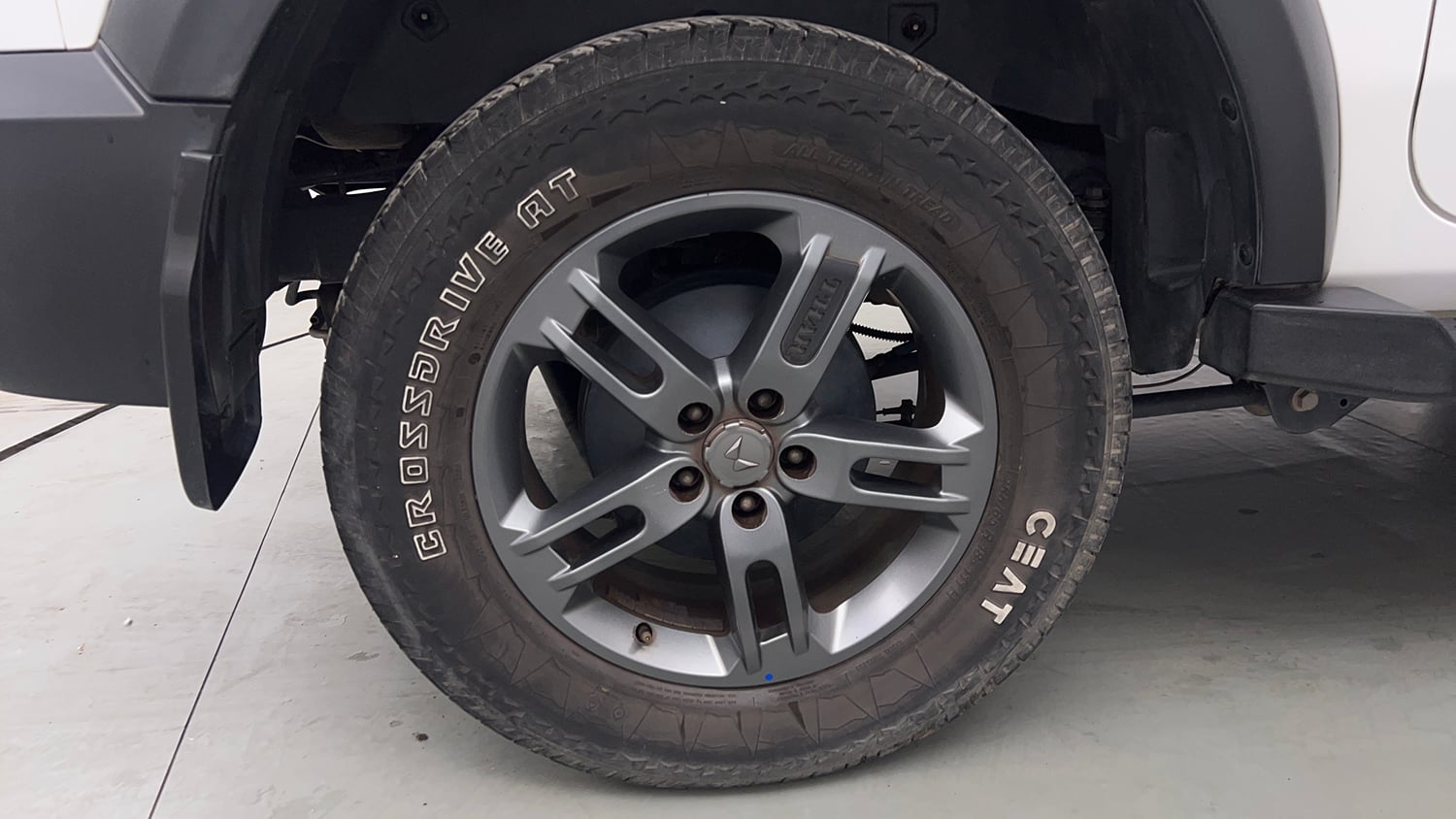 Used 2024 Mahindra Thar LX Hard Top Petrol AT RWD Petrol Automatic tyres RIGHT REAR TYRE RIM VIEW