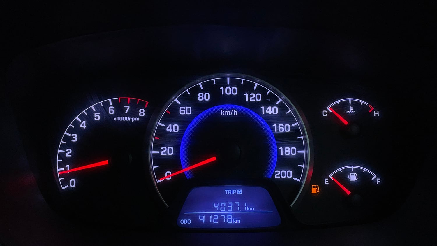 Used 2016 Hyundai Grand i10 Sportz 1.2 Kappa VTVT Petrol Manual interior CLUSTERMETER VIEW